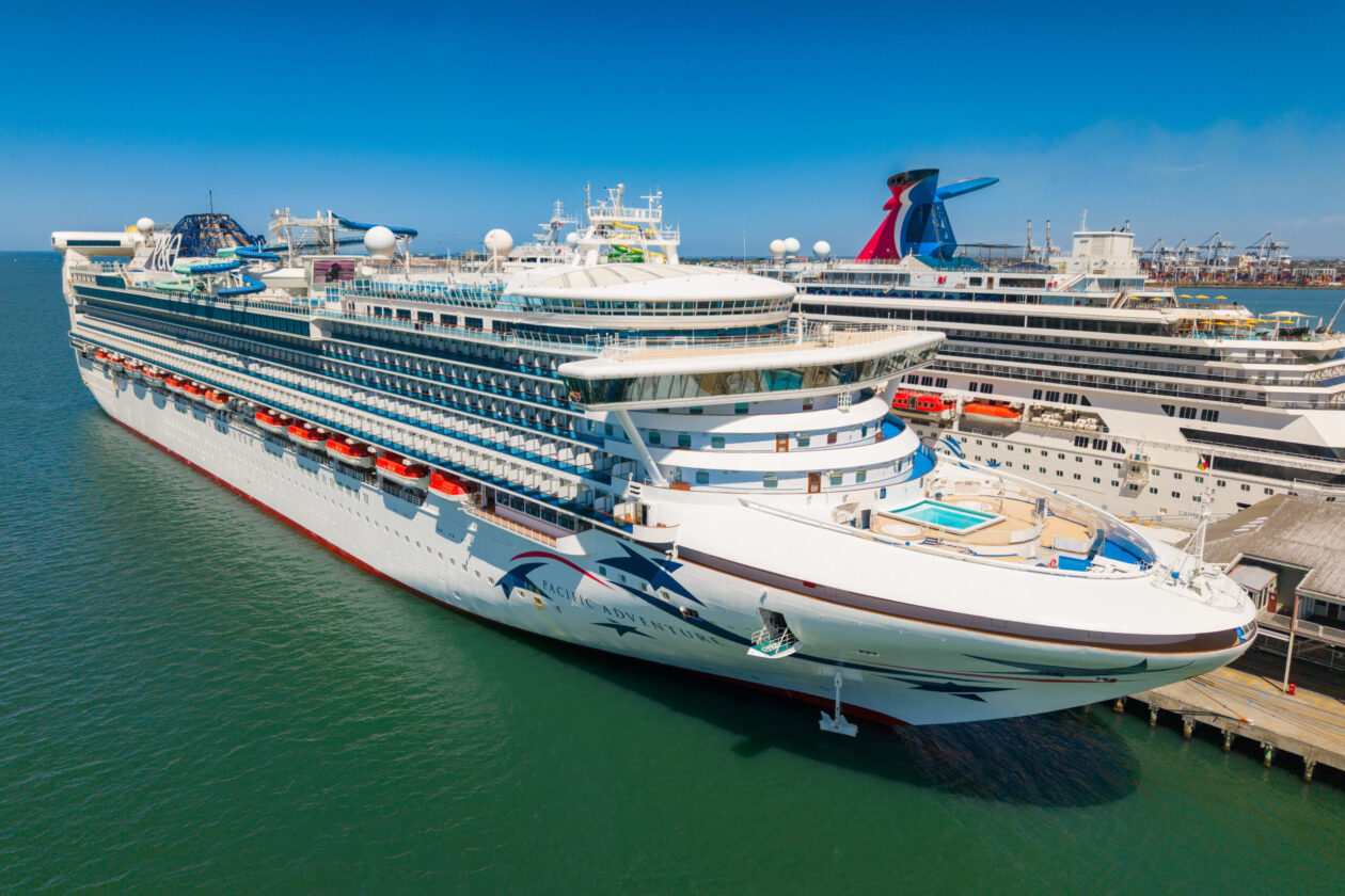 Carnival cruise ship docked in Sydney