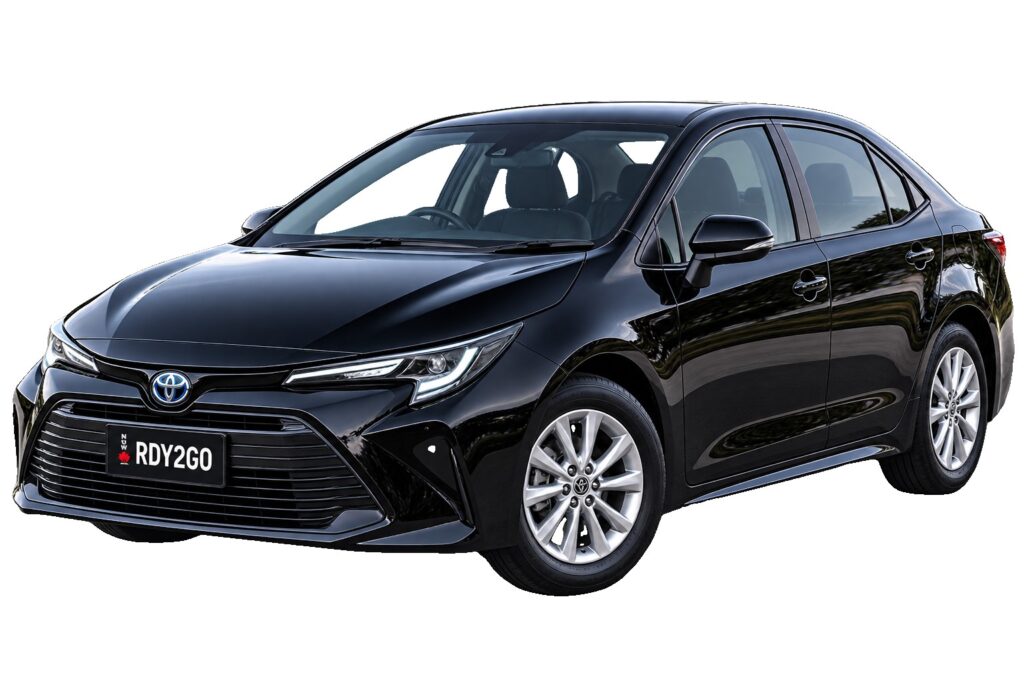 Black Toyota Corolla private transfer car